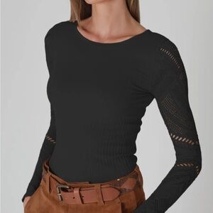 Nikibiki Ladies Stretch Long Sleeve One Size Black